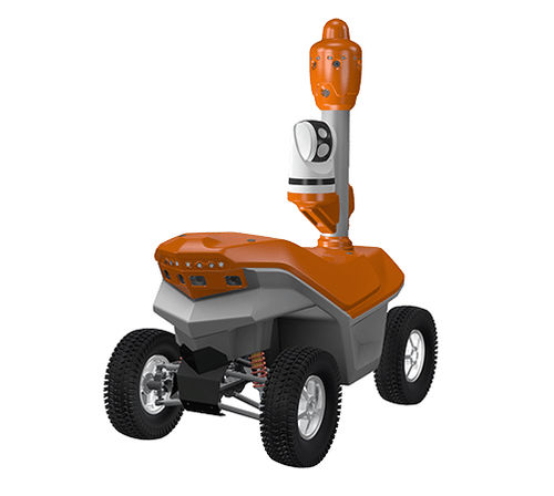 Mobiler Überwachungsroboter - ARGUS - SMP Robotics Systems Corp. - für Außenbereich / mit Akustiksystem