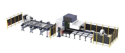 Laser-Schneidemaschine - T series - HSG LASER CO.,LTD - drehbar / für Metall / Rohr