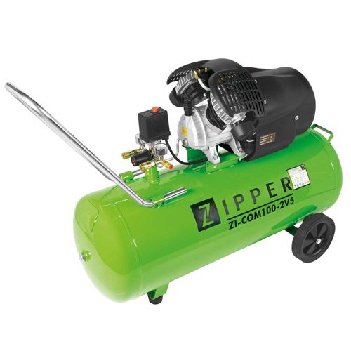 Luftkompressor - ZI-COM100-2V5 - Zipper Maschinen - elektrisch / auf Rollen / ölgeschmiert
