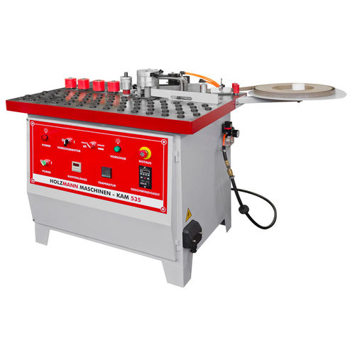 Halbautomatische Kantenanleimmaschine - KAM535 - Holzmann Maschinen GmbH - für Holz / mit Leimapplikator