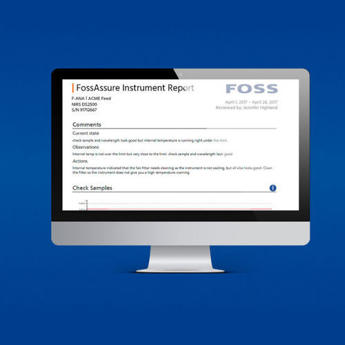 Maschinenzustand-Überwachungssystem - FossAssure™ - FOSS - für die Prozess-Steuerung / für die Lebensmittelindustrie / Echtzeit