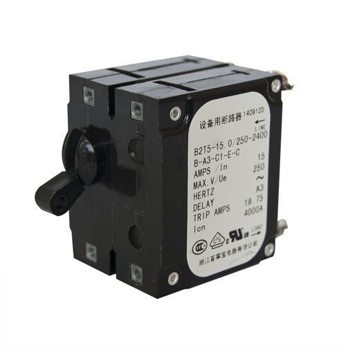 Hydraulisch-magnetischer Schutzschalter - B2 series - ZHEJIANG BSB ELECTRICAL APPLIANCES CO.,LTD - mit manueller Rücksetzung / für Verteilung / Motorschutz