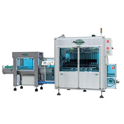 Horizontaler Kartonpacker - M.I. series - Mondo e Scaglione - vertikal / automatisch / für Flaschen