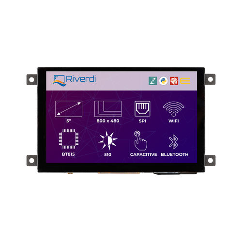LCD-Displaymodul - RiTFT-50-IOT-CAP - Riverdi - 800 x 480 / Industrie / programmierbar