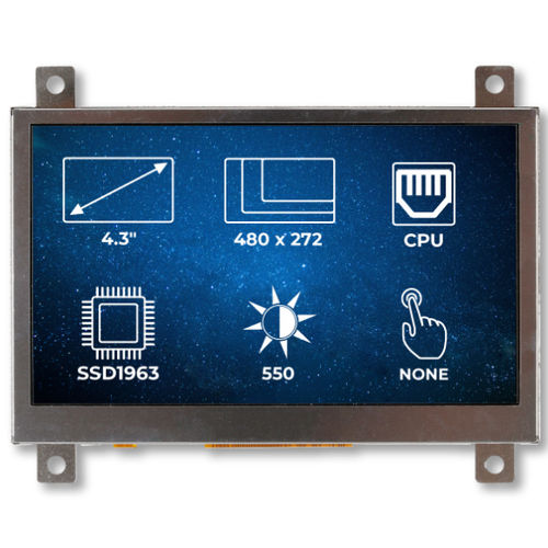 TFT-Displaymodul - RVT4.3A480272CFWN36 - Riverdi - 480 x 272 / Industrie