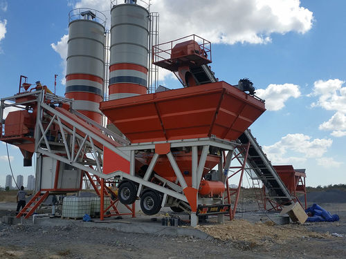 Mobile Betonmischanlage - MVS-60M - MVS Proje - Spezial