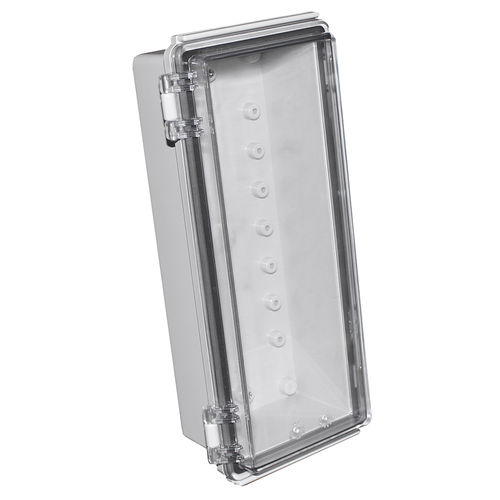 Gehäuse mit Scharnierdeckel - CHDX8-222C-  X8 Series - CamdenBoss Ltd - wandmontiert / rechteckig / Polycarbonat