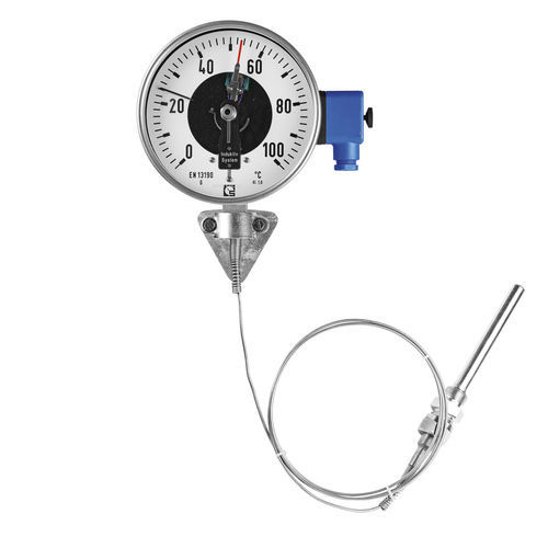 Gasdruckthermometer - GFU 160 - Schmierer GmbH - mit Zifferblatt-Anzeige / Edelstahl