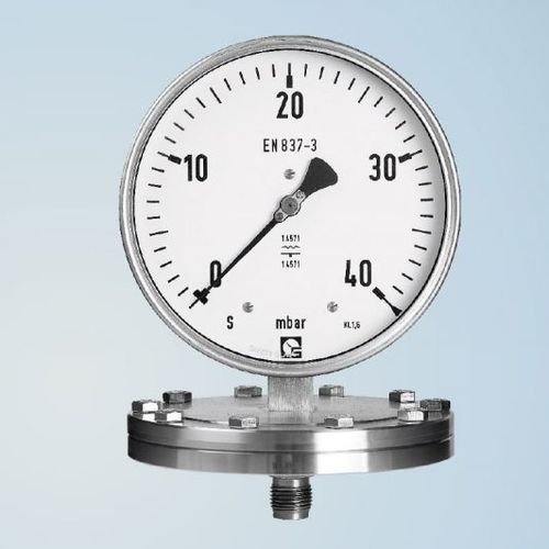 Absolutes Manometer - PAKU 160 - Schmierer GmbH - mit Zifferblatt-Anzeige / Gewinde / Flansch