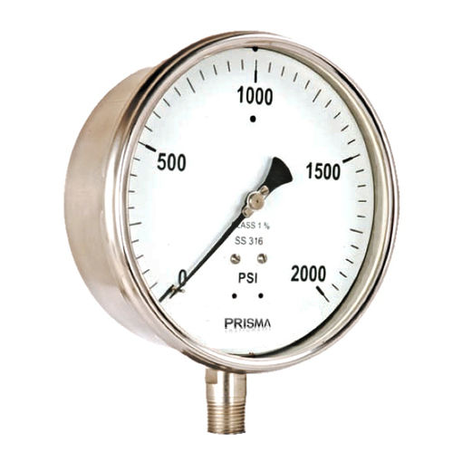 Manometer mit Zifferblatt-Anzeige - SFBSPG - Prisma Instruments - Gewinde / Rohrfeder / IP67