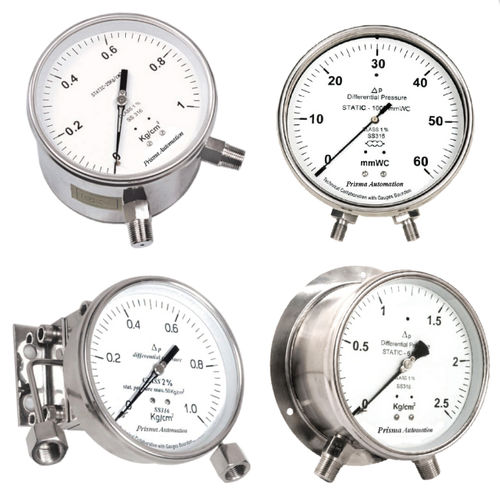 Differential-Manometer - DPG-B - Prisma Instruments - mit Zifferblatt-Anzeige / Gewinde / Edelstahl