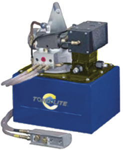Drehkolben-Hydraulikpumpe - JNAHC-AHR - TORQLITE INC - druckluftbetrieben / Zweigang / Dreh