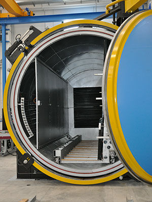 Prozess-Autoklav - max. 400 °C - TERRUZZI - Vakuum / für VSG-Glas