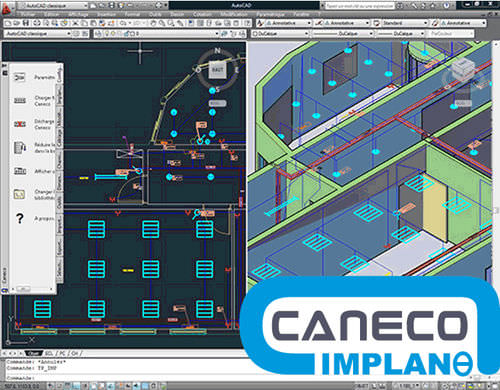 BIM-Software - Caneco Implantation - ALPI - für die Gestaltung elektrischer Systeme