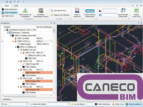 BIM-Software - Caneco BIM - ALPI - für die Gestaltung elektrischer Systeme