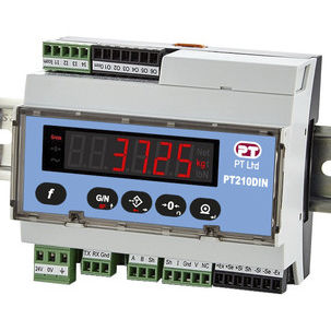 Digitaler Wägeindikator - PT210DIN - PT Limited - für DIN-Schiene / RS-232 / Ethernet