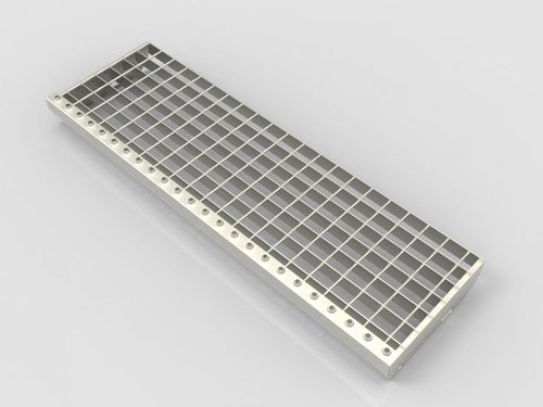 Metall-Gitterrost - SP-stair treads - Staco Polska Sp. z o.o. - geschweißt / für Chemikalien / für die Lebensmittelindustrie