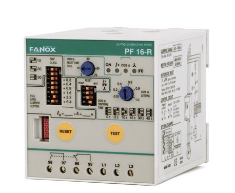 Überlastschutzrelais - PF-16R - FANOX ELECTRONIC - Phasenfolge / für Phasenverlust / Phasenungleichgewicht