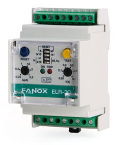 Fehlerstromschutzrelais - ELR-3C - FANOX ELECTRONIC - für DIN-Schiene / zeitgesteuert / einstellbar