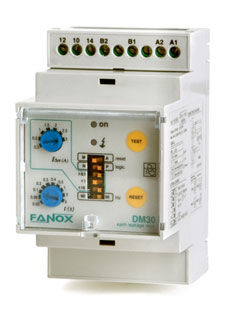 Fehlerstromschutzrelais - DM30 - FANOX ELECTRONIC - für DIN-Schiene / einstellbar / modular