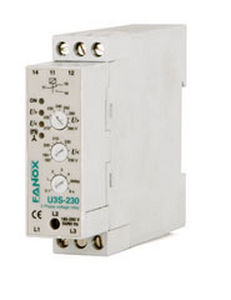 Phasenfolge-Schutzrelais - U3 series - FANOX ELECTRONIC - Phasenungleichgewicht / für Phasenverlust / Spannung