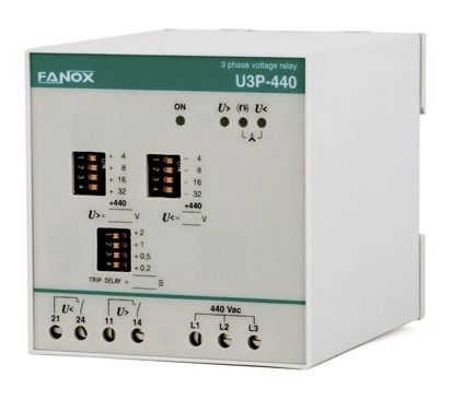 Spannungsschutzrelais - U3 - FANOX ELECTRONIC - für Phasenverlust / Phasenfolge / dreiphasig