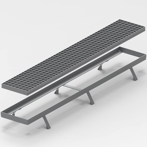 Gitterrost für Drainage - NAGÉV RÁCS Kft. / NAGÉV GRATINGS LTD. - Stahl / Press / für hohe Belastungen