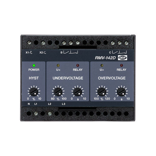 Überspannungsschutzrelais - RMV-142D - DEIF - Unterspannung / dreiphasig / einphasig