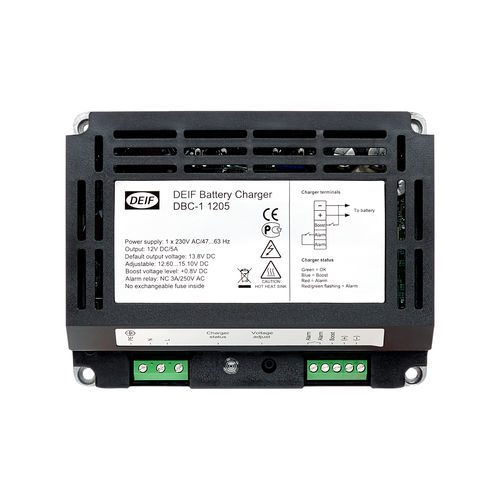 Batterieladegerät auf DIN-Schiene - DBC-1 - DEIF - universell / trocken / automatisch