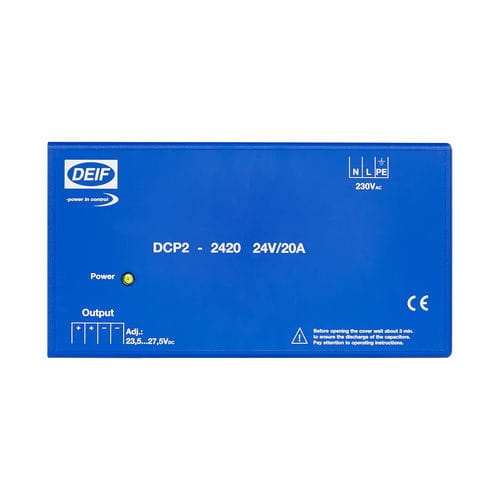 Batterieladegerät auf DIN-Schiene - DCP2 series - DEIF - Blei / automatisch