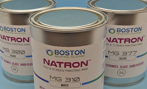 Tinte für Siebdruck - NATRON™ MG Series - Boston Industrial Solutions, Inc. - Tampondruck / für Kunststoff / für Glas