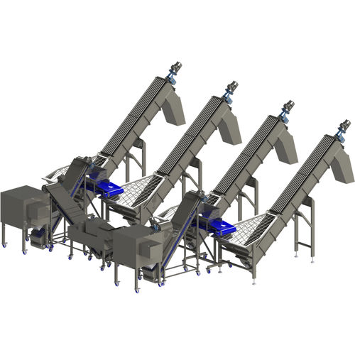 Schneckenförderer - FMT - Food Processing Technology - schräg / Transport / für Lebensmittel
