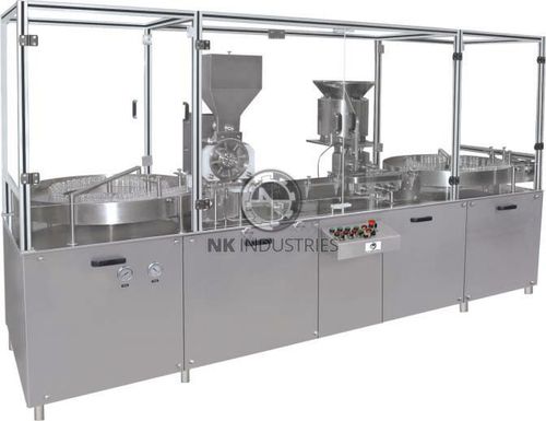 Automatische Füllmaschine - NKPF-120 - N.K. INDUSTRIES - für Kunststoffflaschen / für Glasflaschen / Ampullen