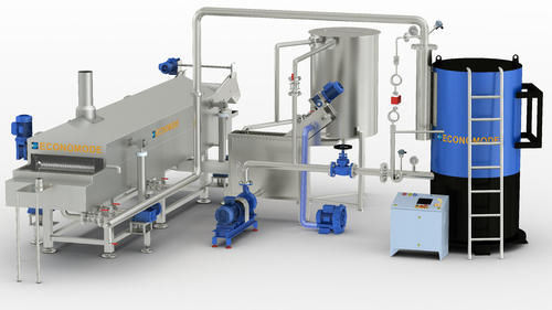 Kontinuierliche Fritteuse - Economode Food Equipment (India) Pvt. Ltd. - für Namkeen / Edelstahl