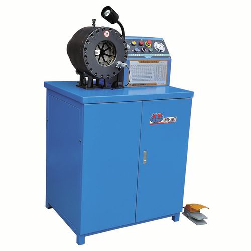 Schlauchpresse - KM-91C-6 - Handanshi Kangmai Hydraulic Equipment Co. Ltd. - halbautomatisch / hydraulisch / mit großem Fassungsvermögen