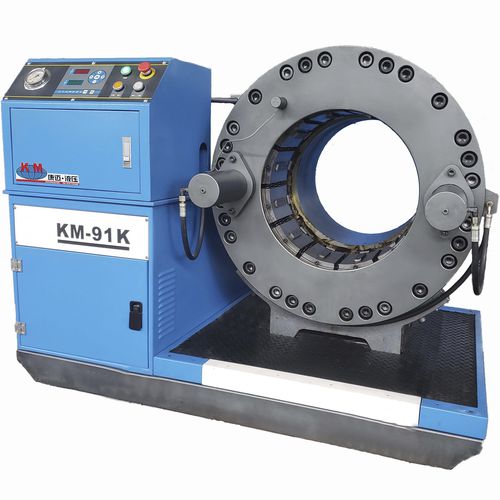 Schlauchpresse - KM-91K - Handanshi Kangmai Hydraulic Equipment Co. Ltd. - halbautomatisch / hydraulisch / PLC-gesteuert