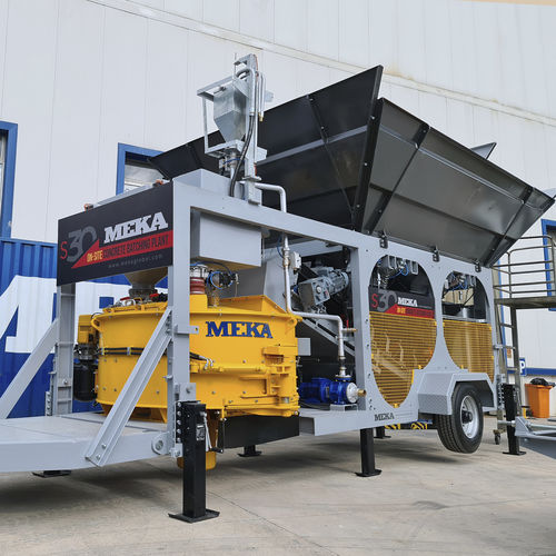 Mobile Betonmischanlage - S30 - MEKA Crushing Screening and Concrete Batching Technologies - kompakt
