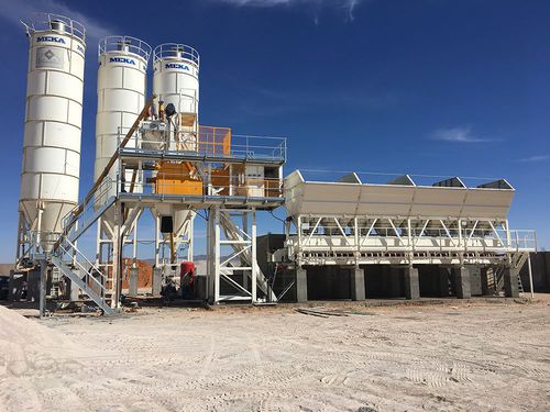 Festinstallierte Betonmischanlage - C60  - MEKA Crushing Screening and Concrete Batching Technologies - kompakt
