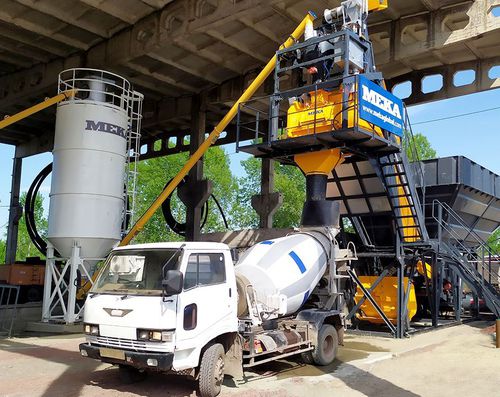 Festinstallierte Betonmischanlage - C30  - MEKA Crushing Screening and Concrete Batching Technologies - kompakt / kontinuierlich