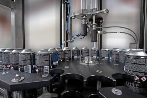 Automatische Füllmaschine - R and R Aerosol Systems - für Töpfe / Dosen / für Flüssigkeiten