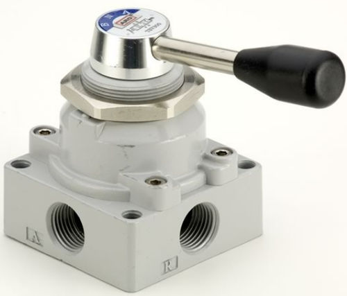 Pneumatik-Wegeventil / Dreh - MaxAir 3 4  - ARO, Ingersoll Rand - mit manueller Bedienung / Aluminium
