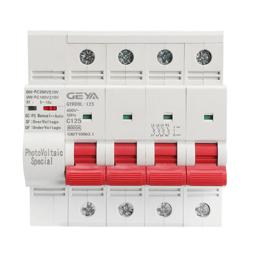 Wiedereinschaltung für Photovoltaikanwendung - GYRD9L-125 series  - Zhejiang Geya Electrical Co., Ltd - thermisch-magnetischer / Kurzschluss / Unterspannung