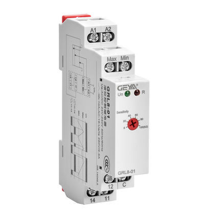Niveaukontrollrelais - GRL8 - Zhejiang Geya Electrical Co., Ltd - 1NO/NF / AC/DC / für DIN-Schiene