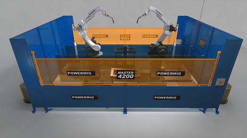 Schweißroboterzelle - MASTER 4200 - Powermig - für große Teile