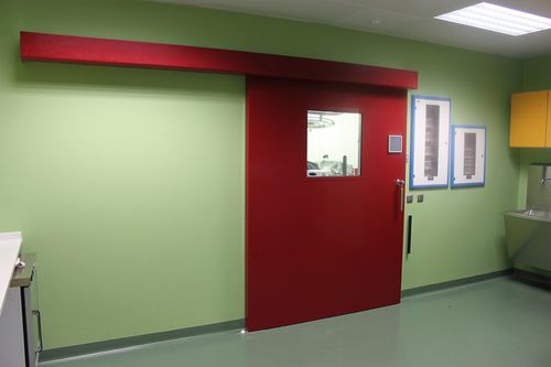 Schiebetür - PSE-I - Ponzi - Edelstahl / für den Innenbereich / für Krankenhaus