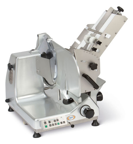 Fischschneidemaschine - UNI 350 F GA - ABM company S.r.l. - halbautomatisch / Rundmesser / Edelstahl