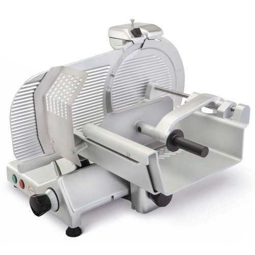 Fleischschneidemaschine - UNI 350 / 370 C - ABM company S.r.l. - halbautomatisch / Edelstahl / Tischgerät