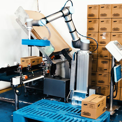 Palettierroboterzelle - CCPS - Sinterpack - für die Automobilindustrie / für die Lebensmittelindustrie / mit kollaborativem Roboter