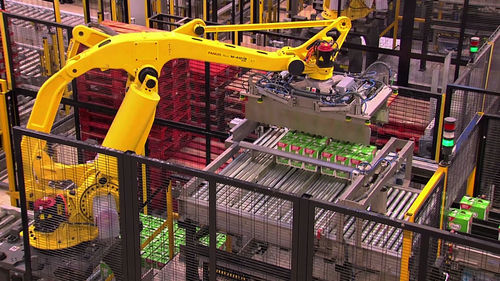 Ziegelpalettierer - Sinterpack - Roboter / für Milchprodukte / automatisch