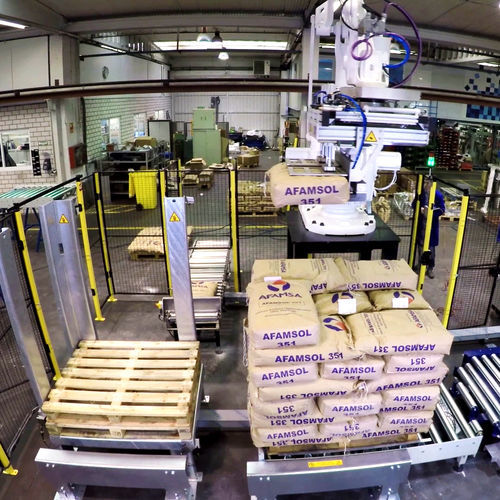 Palettierer für Beutel - Sinterpack - Roboter / für Schachteln / automatisch